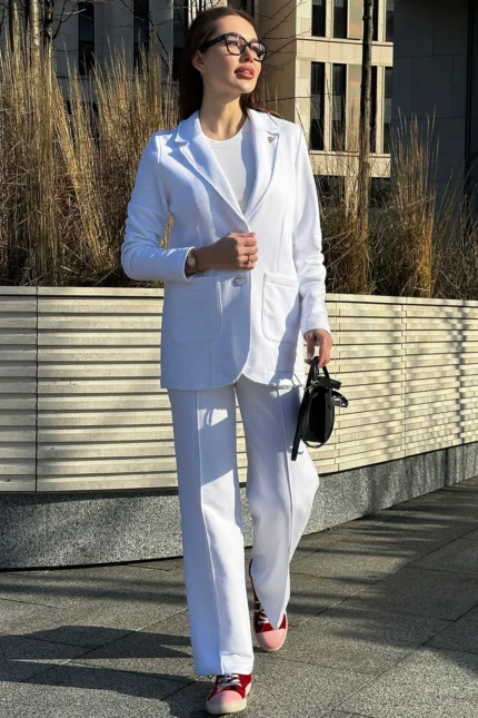 Летний женский костюм с брюками легкий - купить в GoWear.by