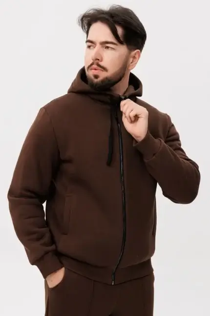 Зип-худи с металлической молнией