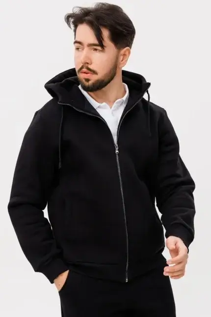 Зип-худи с металлической молнией