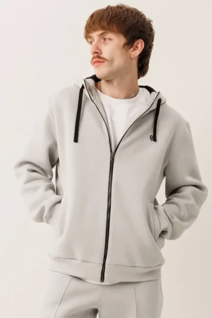 Зип-худи с металлической молнией