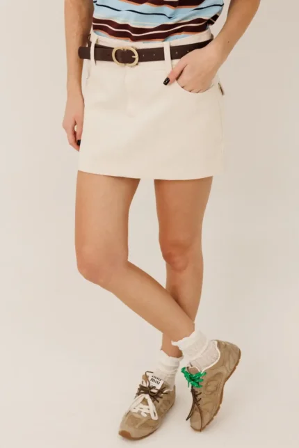 Super-мини юбка из вельвета