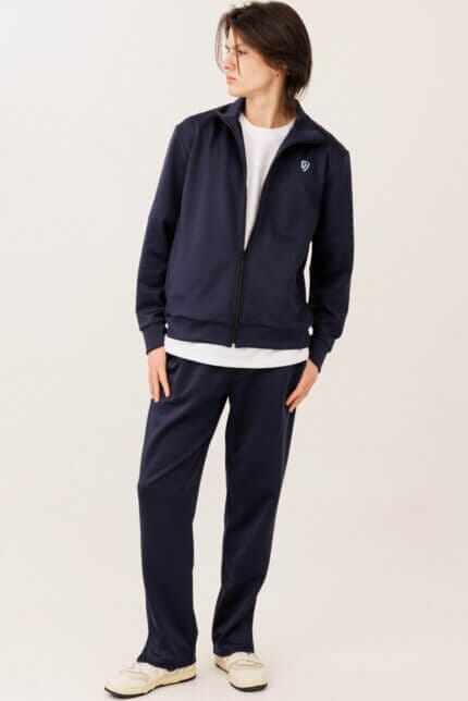 Тренировочный спортивный костюм с зип-джемпером и брюками на молниях внизу